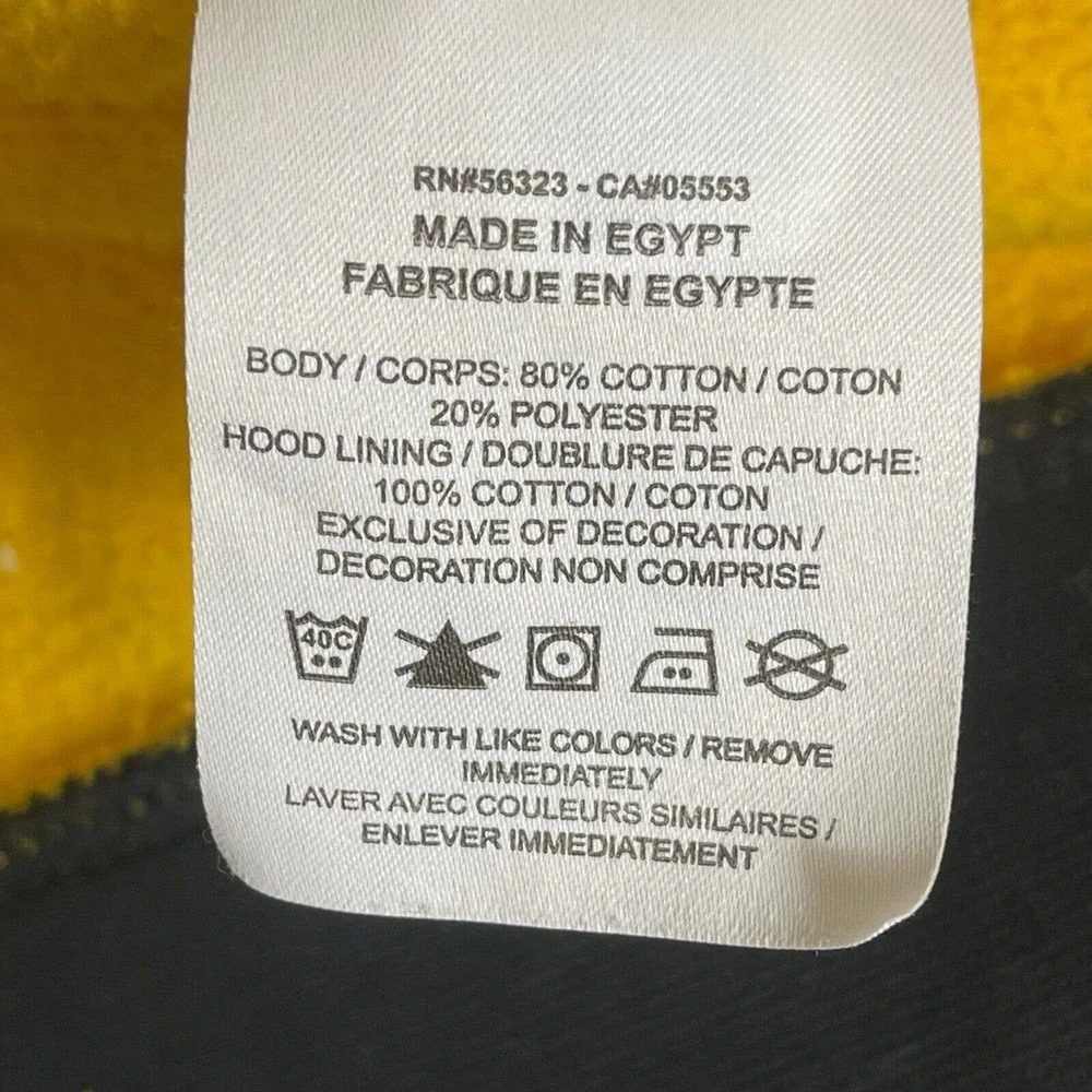 Nike Hoodie Adult Small Yellow Pinwheel‎ Evolution Of The Swoosh Mens